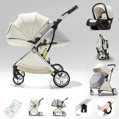 Luxurious Baby Stroller 3 in 1  - MOON