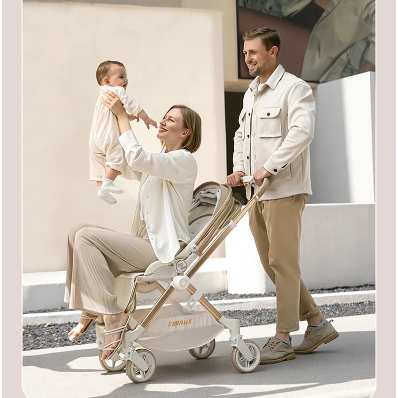 Luxury Full-Size Baby Stroller with Reversible Seat - SUN